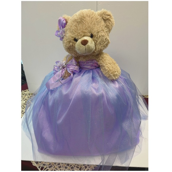 Bear Standard Dress – Missquinceacademy Lilac / Silver Dressed Quinceanera Brown Teddy Bear